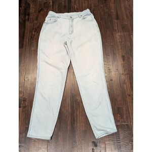 Vintage Lee Jeans Womens 32x32 Light‎ Wash High Rise Boyfriend Mom Fit Denim USA